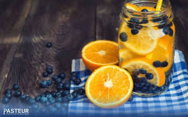 Nước detox cam trái cây giảm cân